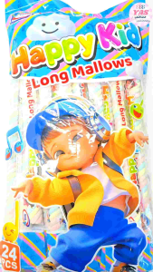 24pcs HAPPY KID LONG MALLOWS CANDY/loot bag fillers/paninda/giveaways/party favors.