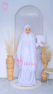 MUKENA AISYAH DEWASA STELAN BERLENGAN BERSAKU