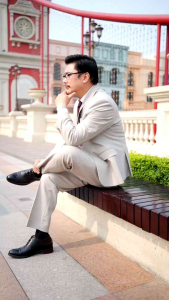 Vets Trung Niên Tuấn Phong vải tuytsi nhập khẩu mềm mịn thiết kế 2 nút cài