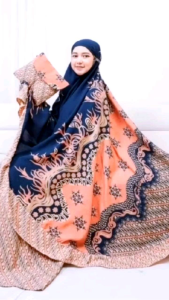 MUKENAH DEWASA MOTIF BATIK BAHAN HALUS ADEM RAYOON MUKENAH BATIK JUMBO