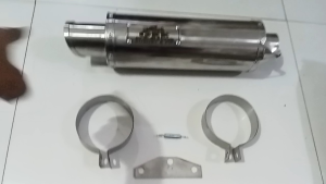 CANISTER ONLY SHARK TIP 51 MM INLET WITH CLAMBRACKETSPRINGSILENCER