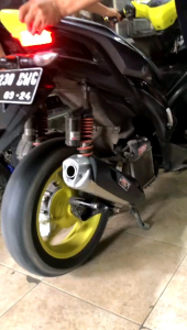 Knalpot Starbok Standar Bobok Racing RC3 Tipe Pro SS Yamaha Nmax N max Aerox 155 VVA Old Full Stainless Berikut Cover Tameng Silencer DB Killer dan End Muffler