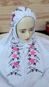 MUKENA TERUSAN DEWASA MOTIF DEPAN TARWIYAH BAHAN KATUN MIKRO