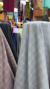 Kain German Cotton Petak 58 Inci / Kain Cotton Corak Petak Yarn Dyed / Lembut & Sejuk Sesuai Untuk Baju Melayu & Jubah