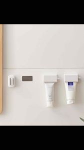 Magnetic Toothpaste Roller Squeezer Rolling Tube Toothpaste Bathroom Organizer Toothpaste Face wash tube Dispenser wall mount Counter Shelving Storage