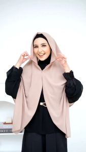 Hijab segiempat instan dewasa/ Yunna zipper syari / Hijab instan dewasa Tanpa label