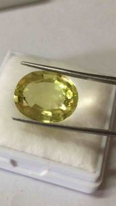 Lemon Quartz เลมอนควอทซ์แท้ 15 กะรัต เม็ดใหญ่ ไซส์เบิ้ม เนื้อสะอาด ไฟดี สีสวยค่ะ