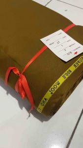 Kain pemda khaki wool and slik bahan baju seragam setelan dinas PNS PDH Kain meteran