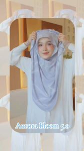 Aurora Bloom Instant V5.0 - Instant Shawl / Slip-On Hijab / Instant Hijab / Instant Scarve / Instant Head Scarve