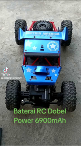 Termurah! Baterai Mobil Remote Control RC Dobel Power 3.7V~4.8Volt 6900mAh Awet Tahan Lama 2P