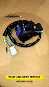 saklar lampu viar kiri terbaru (hazard) (34F) sparepart roda tiga
