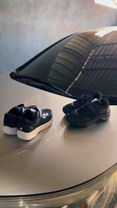 SEPATU ANAK PEREMPUAN LAKI LAKI SEKOLAH SD TK PAUD UKURAN 27 - 37 / SEPATU SEKOLAH KIDS / SEPATU FULL HITAM / SEPATU HITAM PUTIH / SEPATU ANAK ANAK KEREN