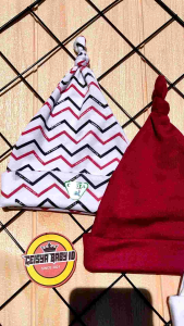 Murah!! 3 PCS Kupluk Bayi Tali Kuncung Seri Marun