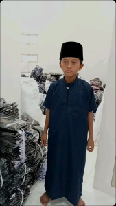 Jubah Anak Laki-Laki 1-14 Tahun (Tangan Pendek)