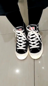 Sepatu Sneakers Public High Casual Sepatu Pria Wanita Shoes Hitam