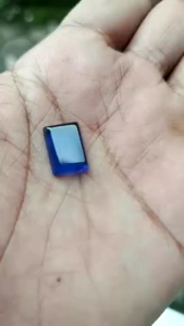 Batu Akik King Sapphire Royal Blue Kotak 14x10 mm