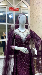 Gaun Pengantin Modern Mewah & Gaun Pengantin Full Payet