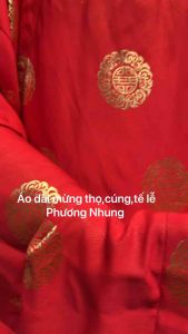 Áo tế lễ đình chùanhà thờ họlễ hội tay thụng gấm Thái Tuấn[xịn] namnữ