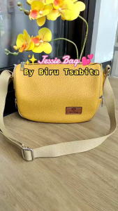 Jessie Bag By Biru Tsabita: Tas Slempang Wanita Bahan Kulit Jeruk