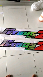Sepasang Stiker Jetbus: Aksesoris Kendaraan Sporty & Unik