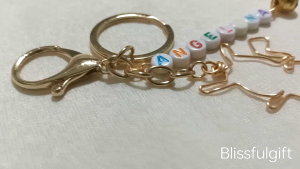 Personalised Name Inspired Pikachu Bag Charm with Bell Customised Keychain Gift