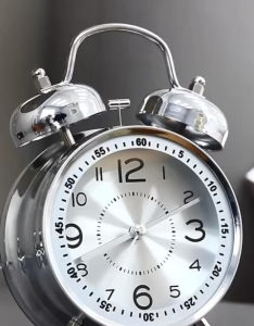 Đồng Hồ INOX Dạ Quang Phát Sáng Báo Thức lớn Có Đèn