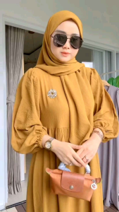 Desain Hijab & Gamis: Set Hijab & Gamis Alitra Premium