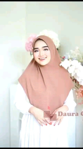 HIJAB BERGO HELFI PED SABIT BAHAN JERSEY VICTORIA BY DAURAGAMA