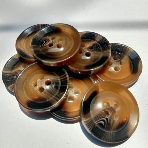 50 Pcs Kancing Kemeja Loreng/ Macan/Belang/Gradasi/Jas/Blazer Hitam 13mm/15mm/18mm/21mm
