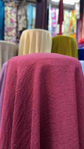 Kain Cotton Slub Spandex 58 Inci / Kain Elastik & Bernafas Sejuk / Sesuai Untuk Baju Melayu & Kurung Moden / 70% Cotton