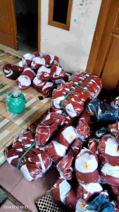 TOPI SD SMP SMA PUTIH BORDIR TUTWURI/ 10-20 Pcs / GROSIR