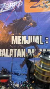 Reel spining zorro cliker metal spool anti karat