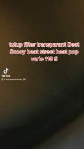 Tutup Filter & Kipas Transparan Beat ESP FI Beat Street Scoopy 2016-2019