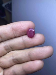5750-RUBY CẮT FACET ĐỎ ( THIÊN NHIÊN) có xử lý keo