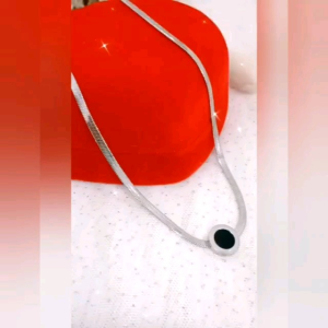 Kalung Titanium Anti Karat Liontin Mata Hitam Terlaris Cocopink Jewelry