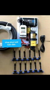 [Đã ráp sẵn] Bộ phun sương tưới lan tự động (hẹn giờ or smart wifi qua điện thoại ) tưới cây tưới rau (trừ dây- béc) không có dây béc