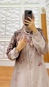 New ARRIVAL GAMIS MITIF ARMANI SILK TERBARU GAMIS MODERN GAMIS MOTIF GAMIS KEKINIAN GAMIS TERBARU REAL PICT