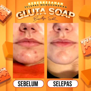 GLUTA SOAP BY ALIANAZIRA MENCERAHKAN KULIT WAJAH MEMUDARKAN JERAGAT MENGHILANGKAN PARUT JERAWAT DAN KULIT WAJAH YANG BERMINYAK MENJADIKAN TONA KULIT WAJAH YANG GELAP AKHIBAT SINARAN MATAHARI LEBIH SEKATA