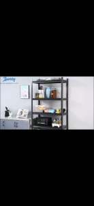 3/4/5 Adjustable Multi-Layer Kitchen Storage Rack Shelves with High Density Carbon Steel for Kitchen, Living Room, and Garage