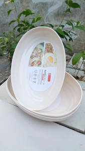 promo!!!3PCS PIRING OVAL/PIRING SAJI/WADAH LAUK PAUK/TEMPAT MAKANAN