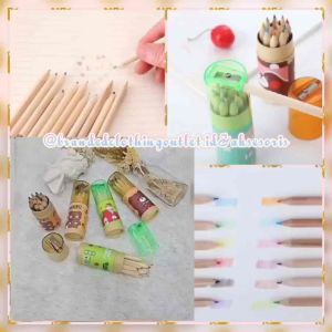 14IN1 PENSIL WARNA FANCY + SERUTAN + TABUNG LUCU / PENCIL WARNA VIRAL / CUTE PENCIL COLOURING / PWT6258