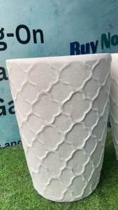 MALUNGGAY Fiber Pot with hole and free white paint