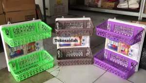 RAK KOSMETIK-RAK KAMAR MANDI -TEMPAT SABUN DAN SHAMPO RAK BUMBU DAPUR