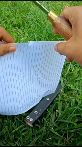 Pisau Baja Super Tajam: Ketajaman Sayat Kertas