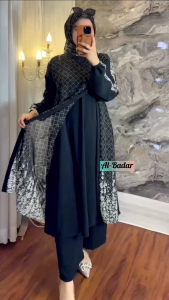 SETELAN MOTIF CERUTY ETNIC SET HIJAB SETELAN  MODEL TERBARU SETELAN CERUTY MOTIF BUNGA