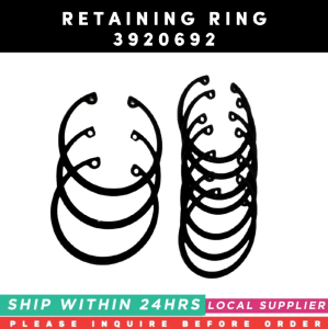 3920692 RETAINING RING [PACK OF 12PCS] [LIMITED STOCK. READY TO SHIP WITHIN 24HRS.] FOR CUMMINS ENGINE 6C 6CTA ISC 8.3L ISL