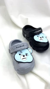 รองเท้าแตะสวม ไซส์เด็ก หัวโต แบรนด์ DoubleD ลายหมี Bear ลิขสิทธ์แท้ ไซส์ 20-24 รองเท้าเด็ก แตะแฟชั่น