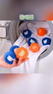 魔力海绵洗衣球 (1套14个) Magic Sponge Laundry Balls   魔力海绵洗衣球✨洗衣服时防缠绕关键还能吸附毛发，👍🏻可重复使用#洗衣神器 #清洁神器 #防缠绕洗衣球 #魔力洗衣球 #居家好物