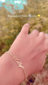 Gelang Serut Titanium Custom Nama Sendiri ANTI KARAT