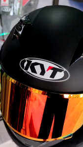 Kaca Flat Visor IRIDIUM Helm KYT R10 / RC7 / K2 Rider / V2R / MDS VIKTORY